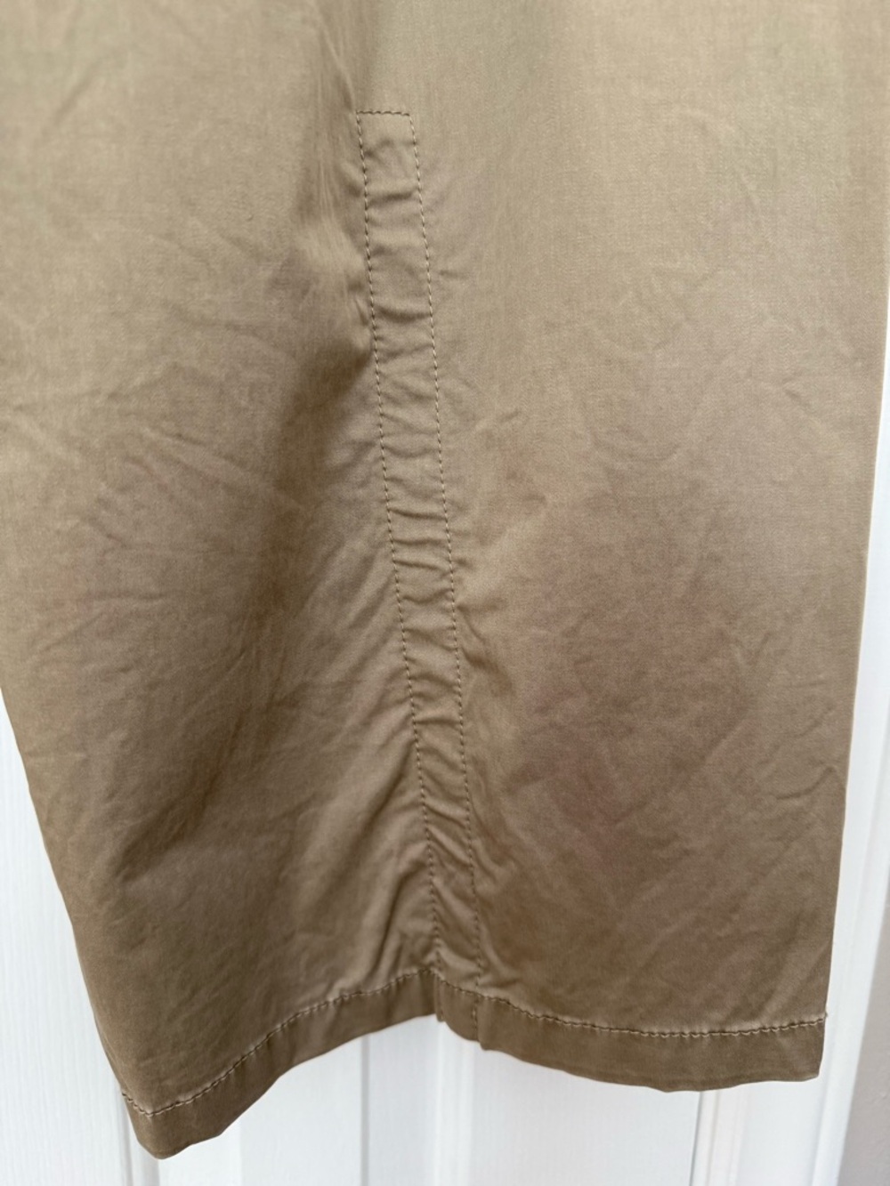 Tibi | Garment Dyed Silky Cotton Sid Chino Pant | Size 27S | Acorn - Picture 8 of 16